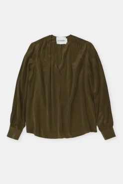 Closed Silk blouse Ver green Clearance