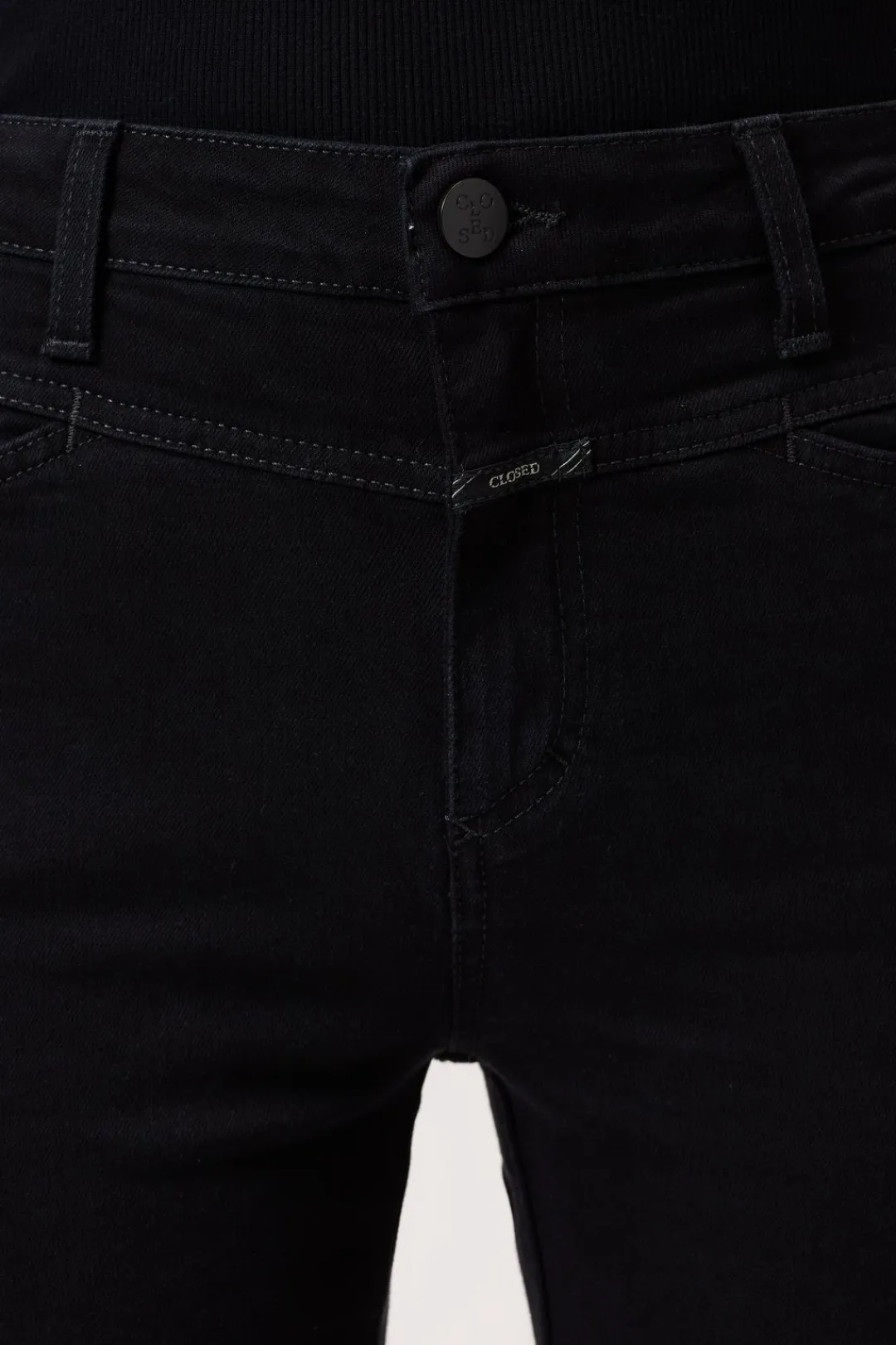 Closed Skinny Jeans - Style Name Skinny Pusher Black Best