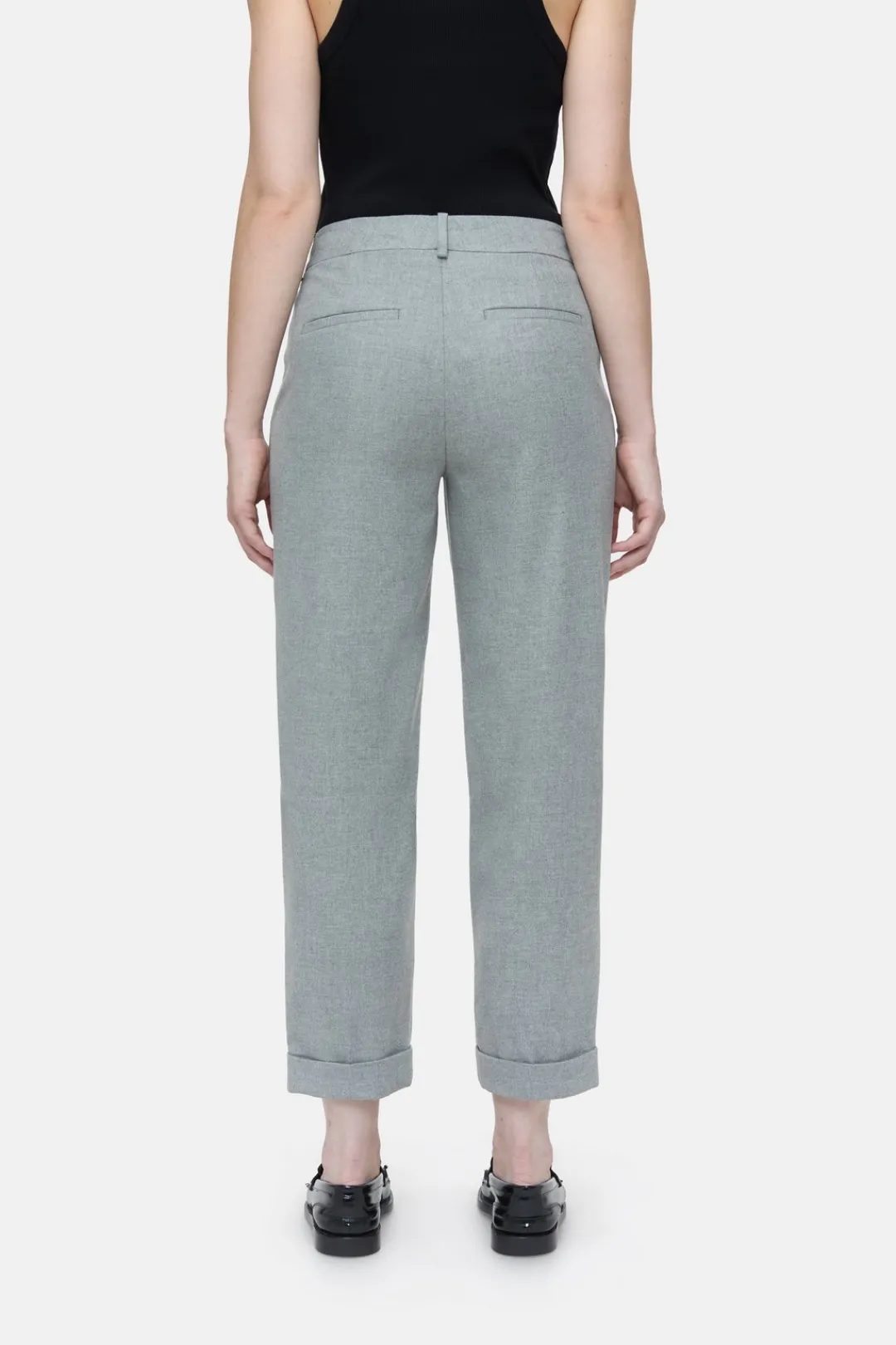 Closed Slim Pants - Style Name Auckley Light grey melange