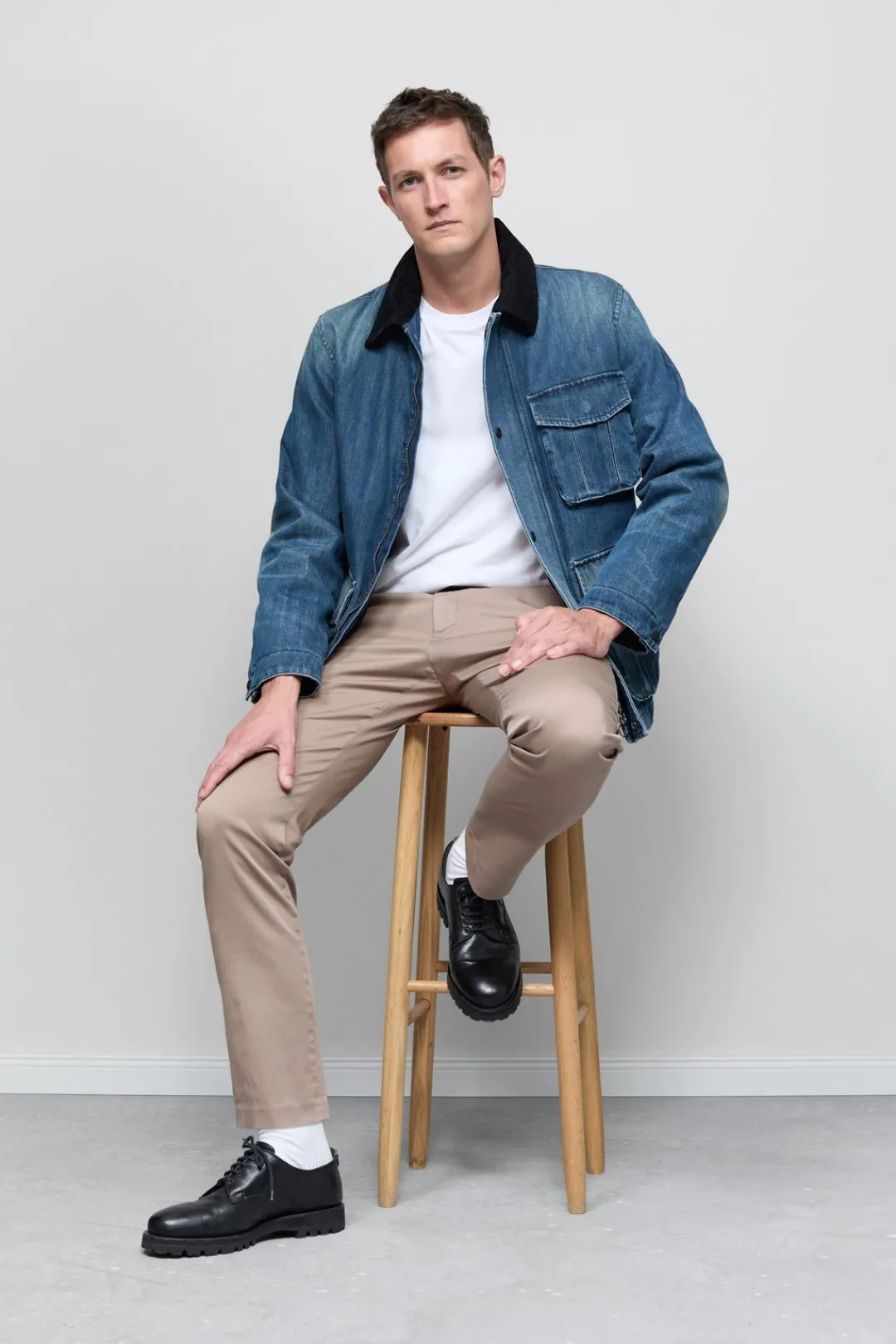 Closed Slim Pants - Style Name Clifton True Natural linen Best