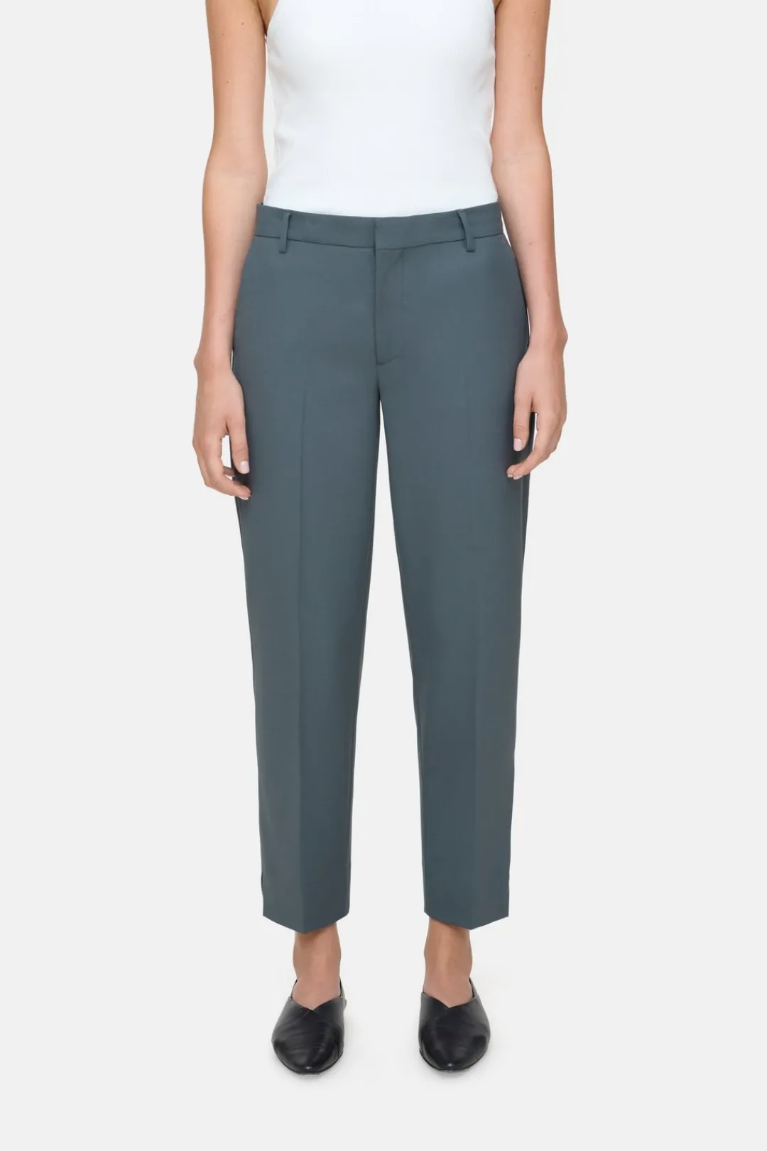 Closed Slim Pants - Style Name Sonnett Pini green