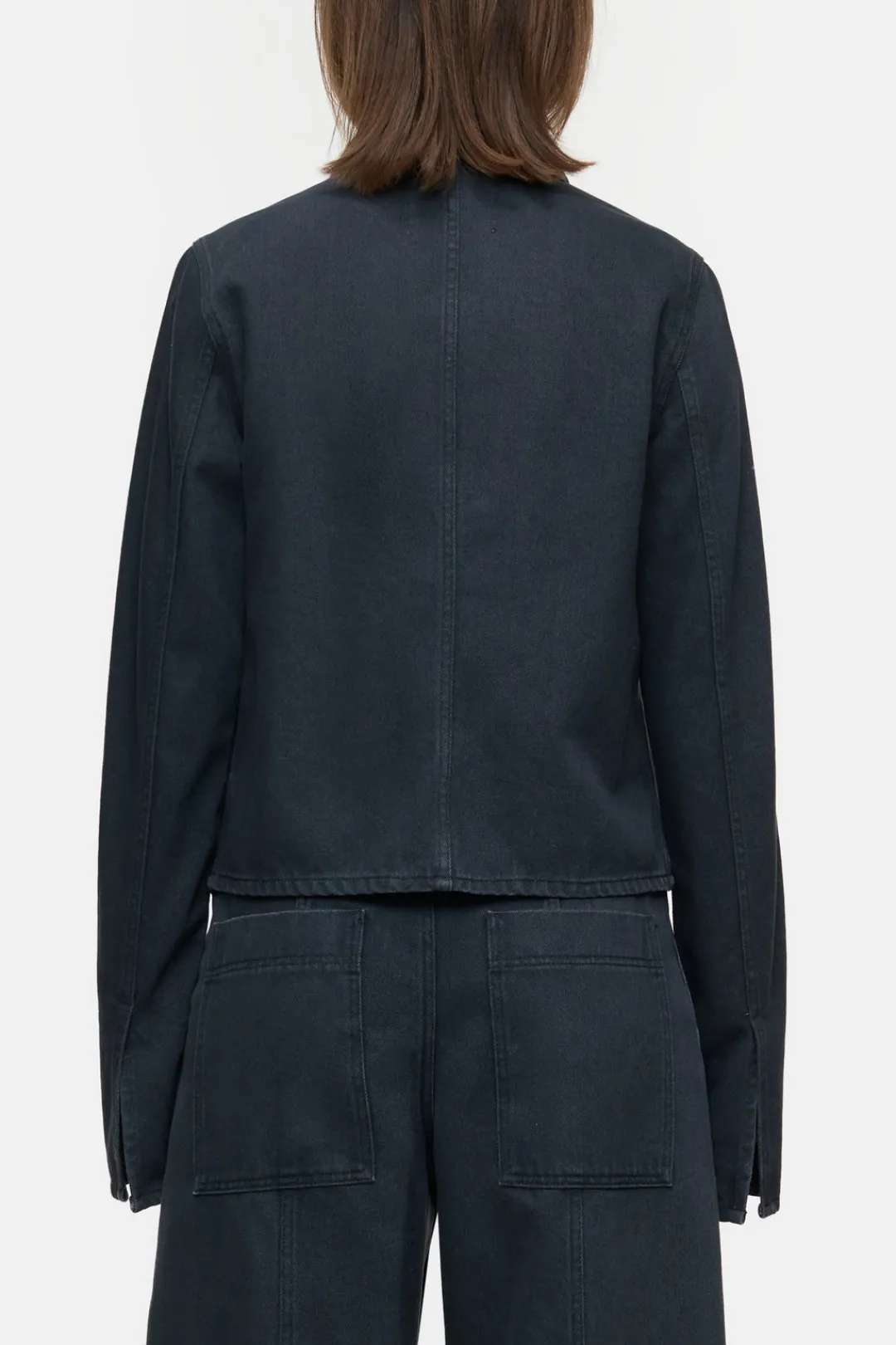 Closed Slim-fit denim overshirt Dark grey New