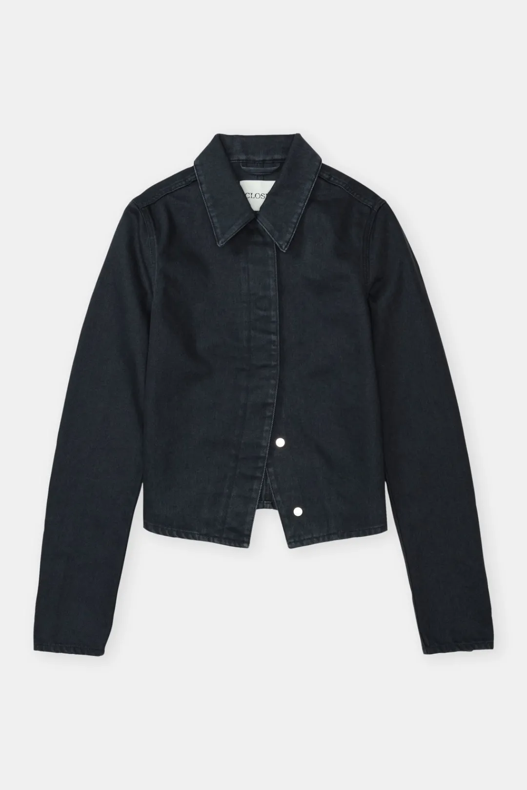 Closed Slim-fit denim overshirt Dark grey New