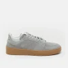 Closed Sneaker low made from leather Oyster grey New