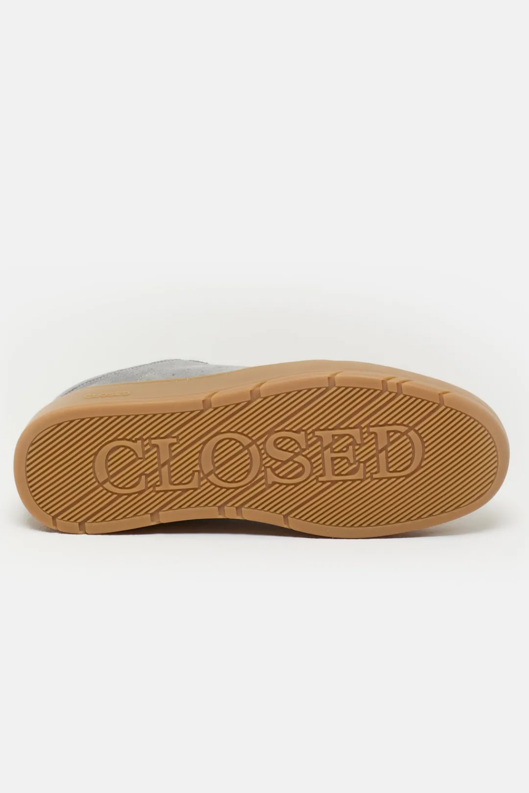 Closed Sneaker low made from leather Oyster grey New