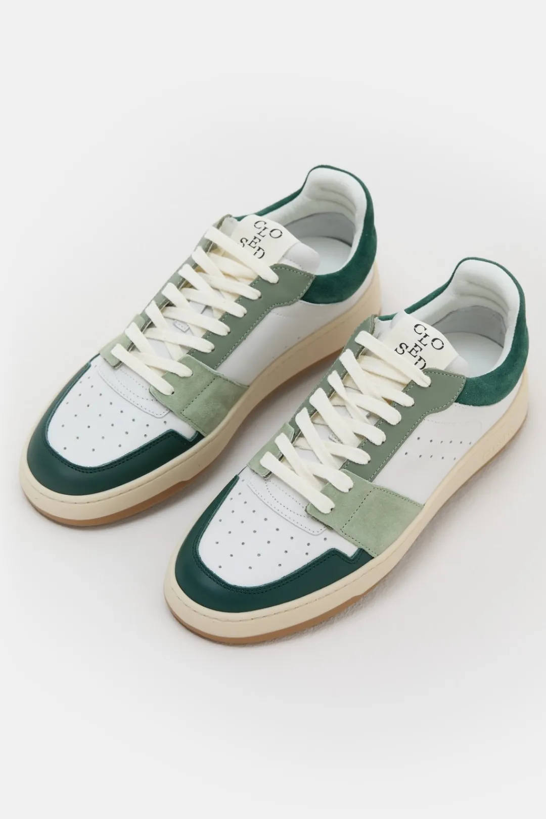 Closed Sneakers low made from leather Giada green