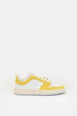 Closed Sneakers low made from leather Primary yellow Best