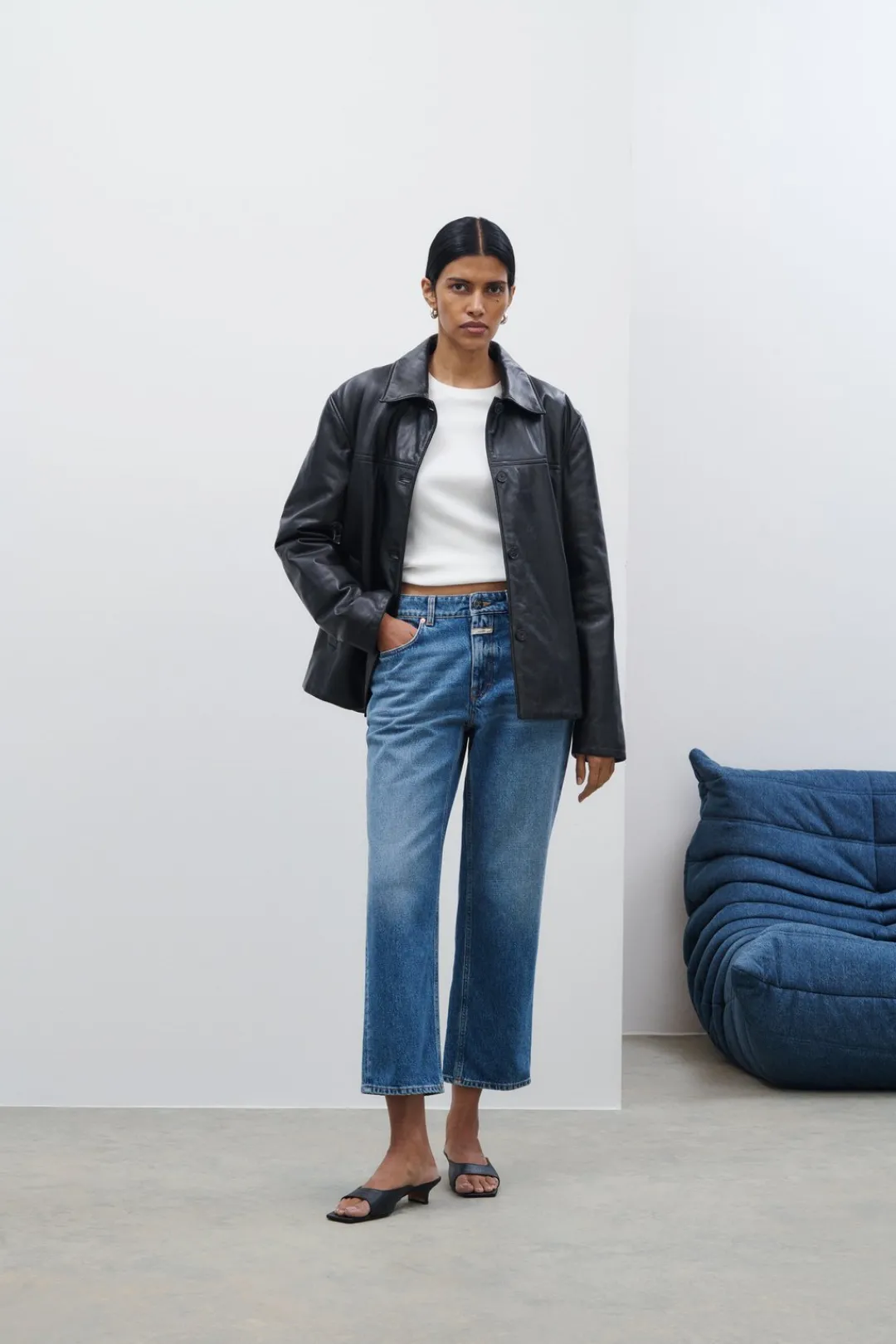 Closed Straight Jeans - Style Name Milo Mid blue Discount