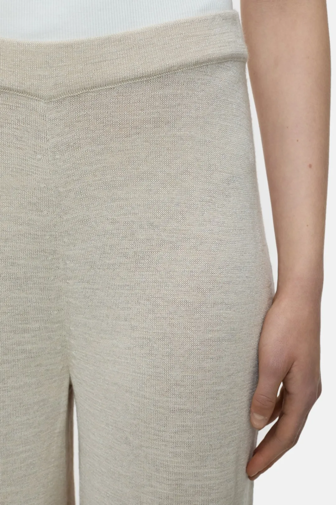Closed Strickhose aus Woll-Mix Sabbia beige Best