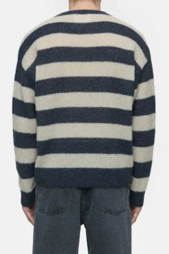 Closed Striped knitted jumper Smokey blue Clearance