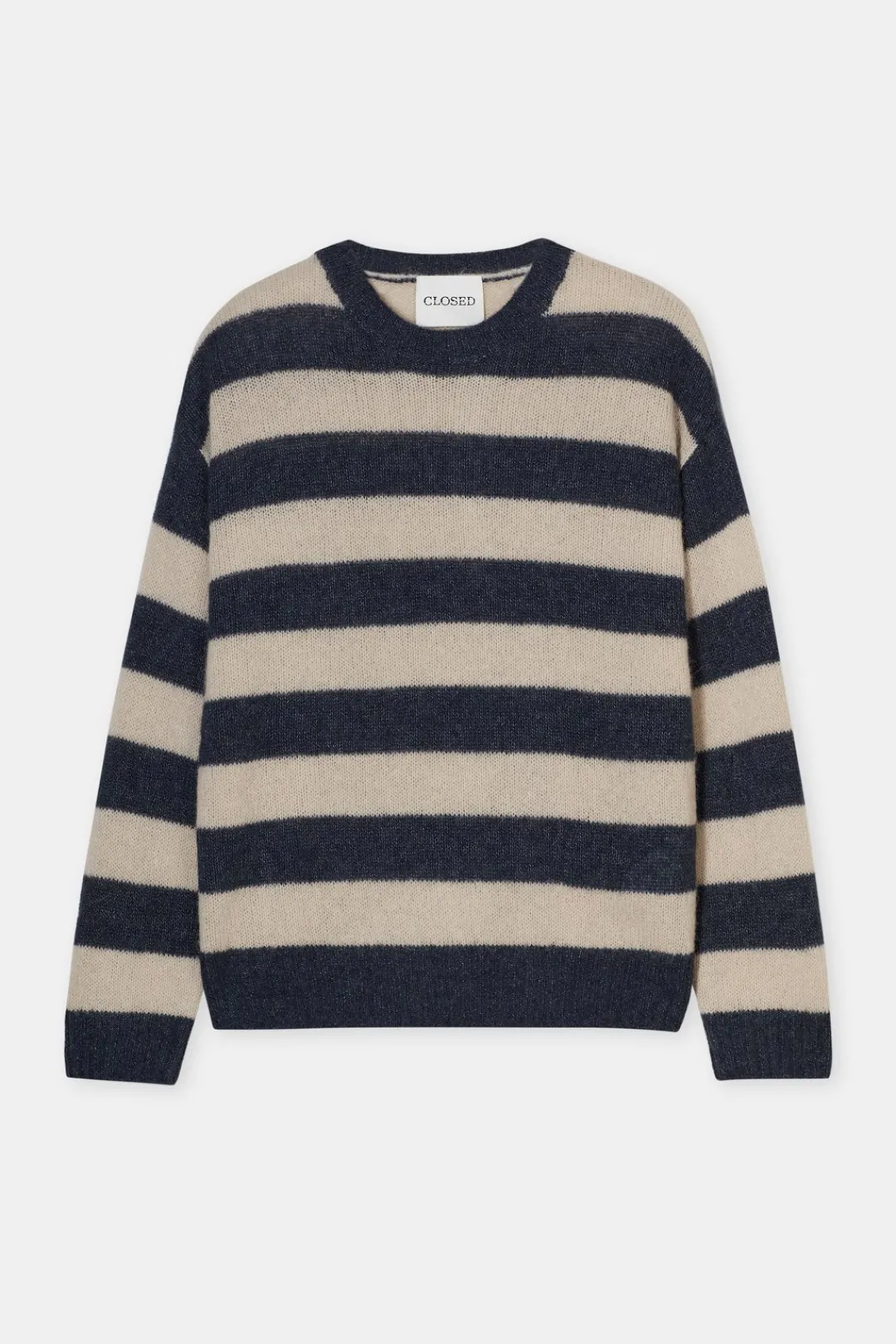 Closed Striped knitted jumper Smokey blue Clearance