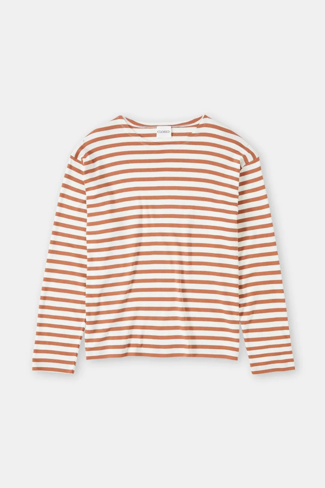 Closed Striped longsleeve Ferro brown Outlet