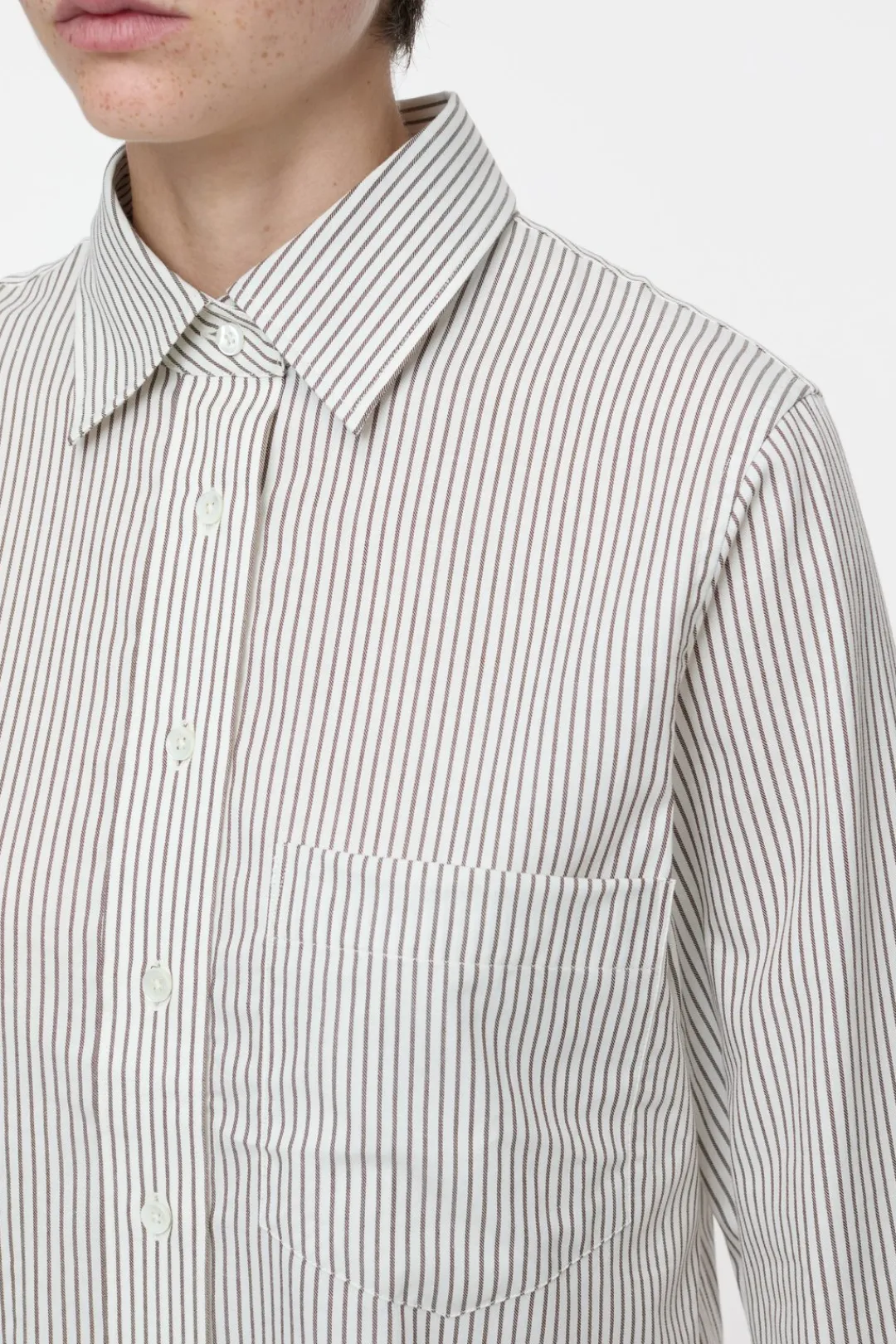 Closed Striped shirt blouse Ivory Hot
