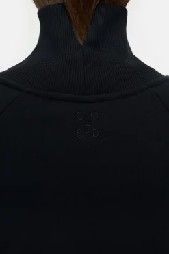 Closed Sweatshirt made from organic cotton Black