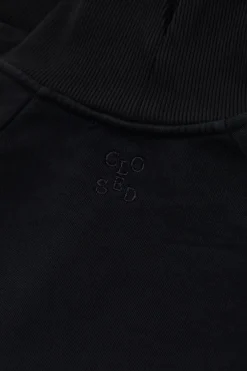 Closed Sweatshirt made from organic cotton Black