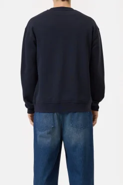 Closed Sweatshirt made from pure organic cotton Dark night Online