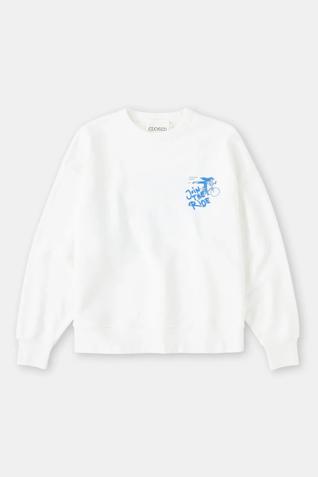 Closed Sweatshirt with artwork Ivory New