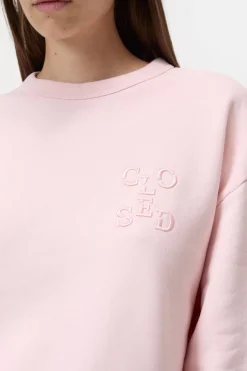 Closed Sweatshirt with Logo English rose Sale