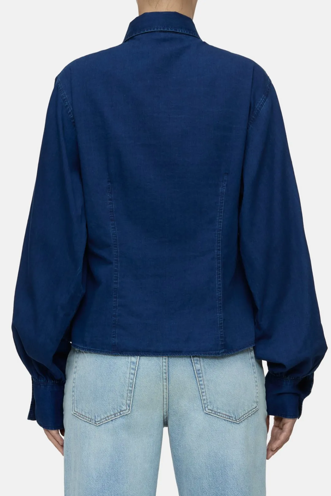Closed Tailored cotton blouse Dark blue Online
