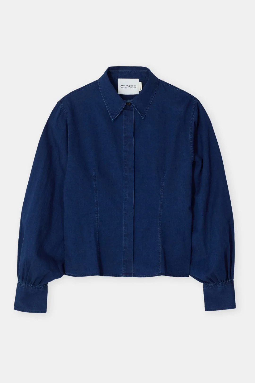 Closed Tailored cotton blouse Dark blue Online