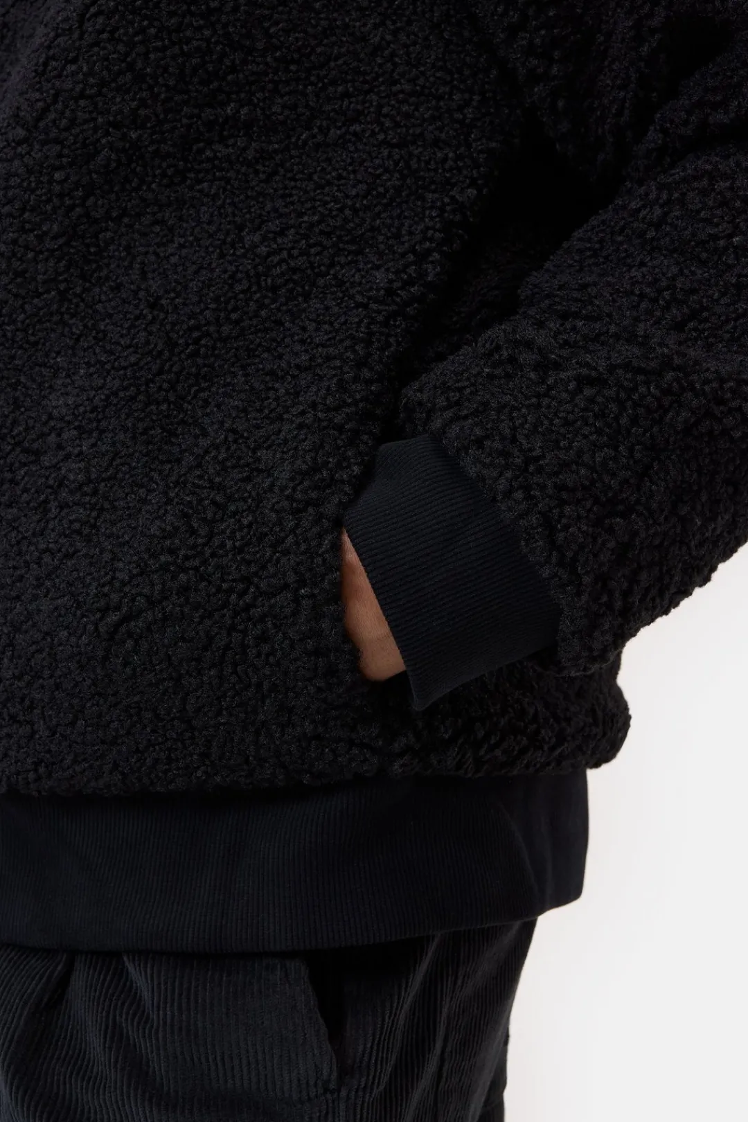Closed Teddy Lined Hoodie Black