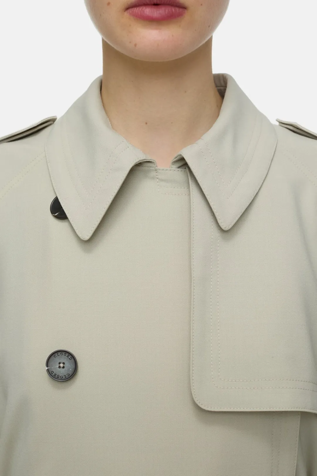 Closed Trenchcoat Sabbia beige Outlet