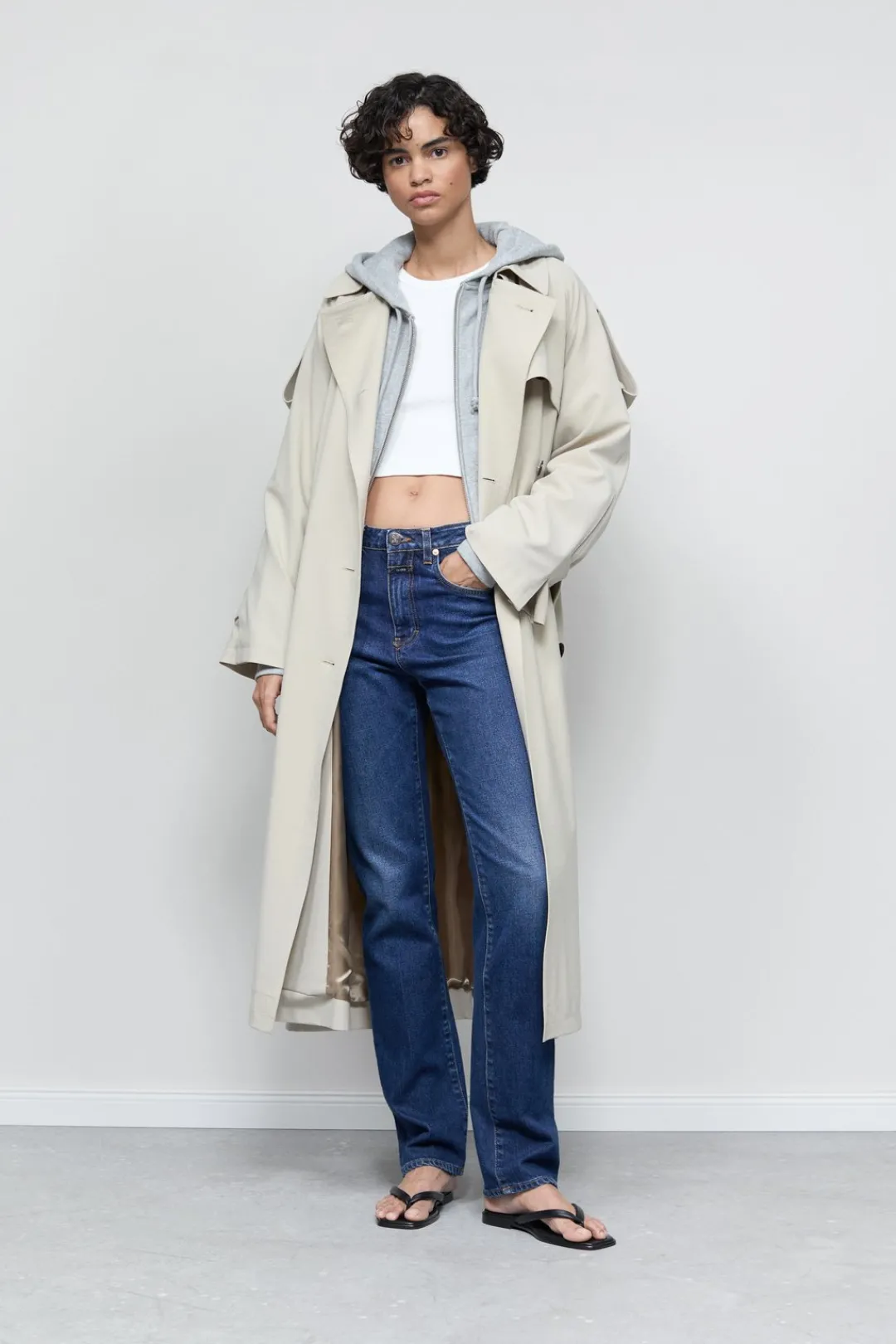 Closed Trenchcoat Sabbia beige Outlet