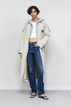Closed Trenchcoat Sabbia beige Outlet