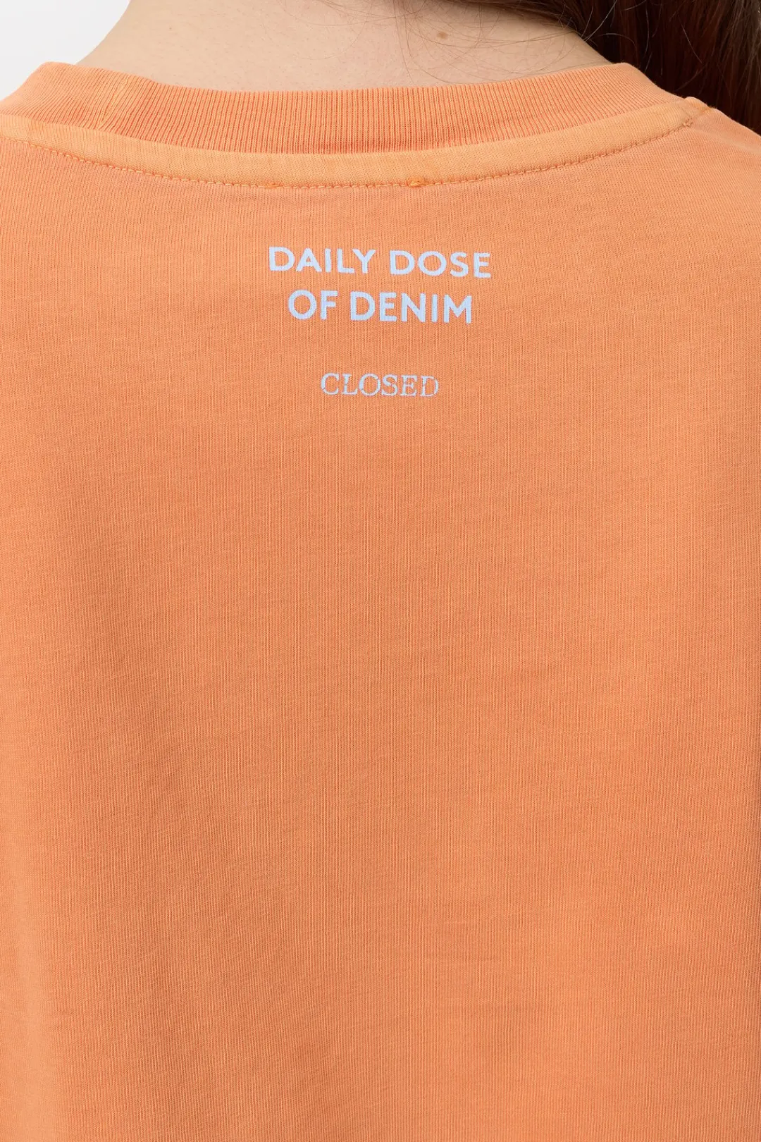 Closed T-shirt with print Pumpkin orange New