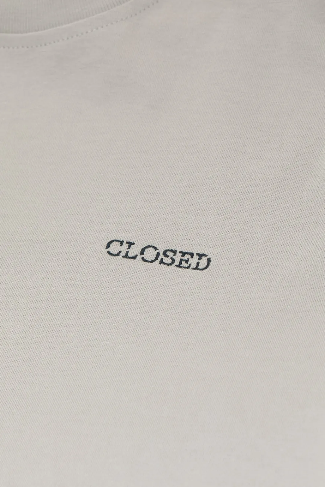 Closed T-shirt with print made from pure organic cotton Mud grey Online