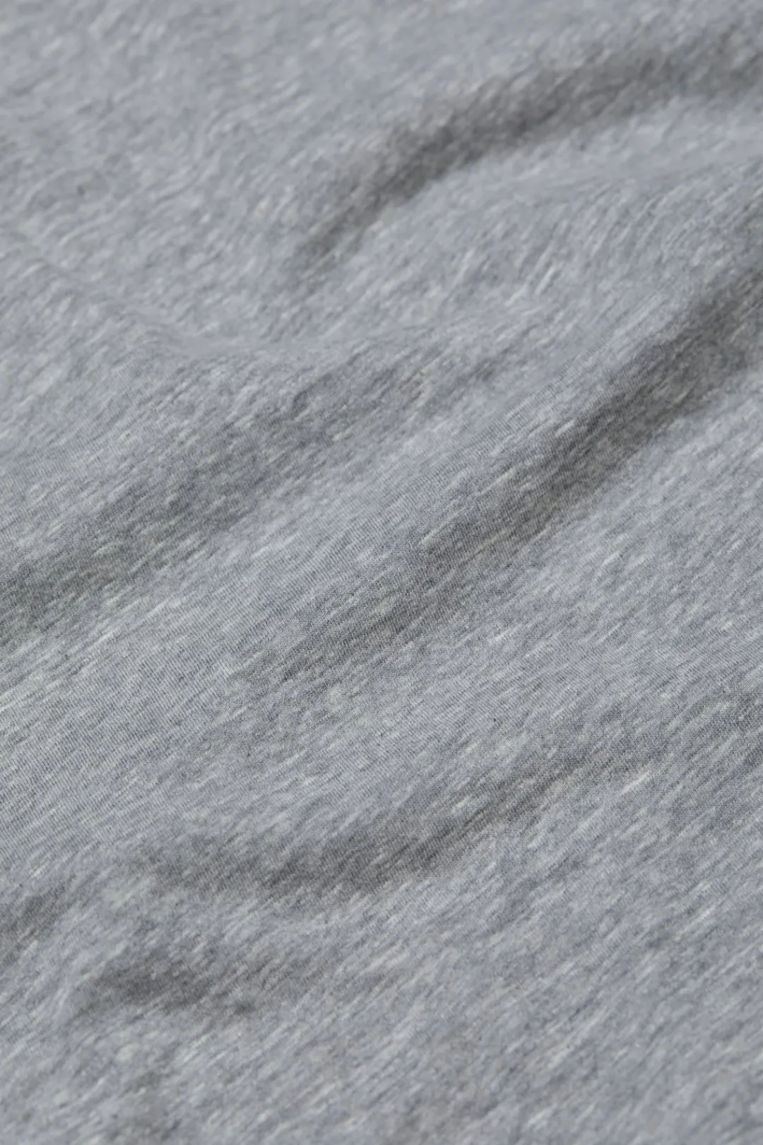 Closed T-shirt with V-neck Light grey melange Online