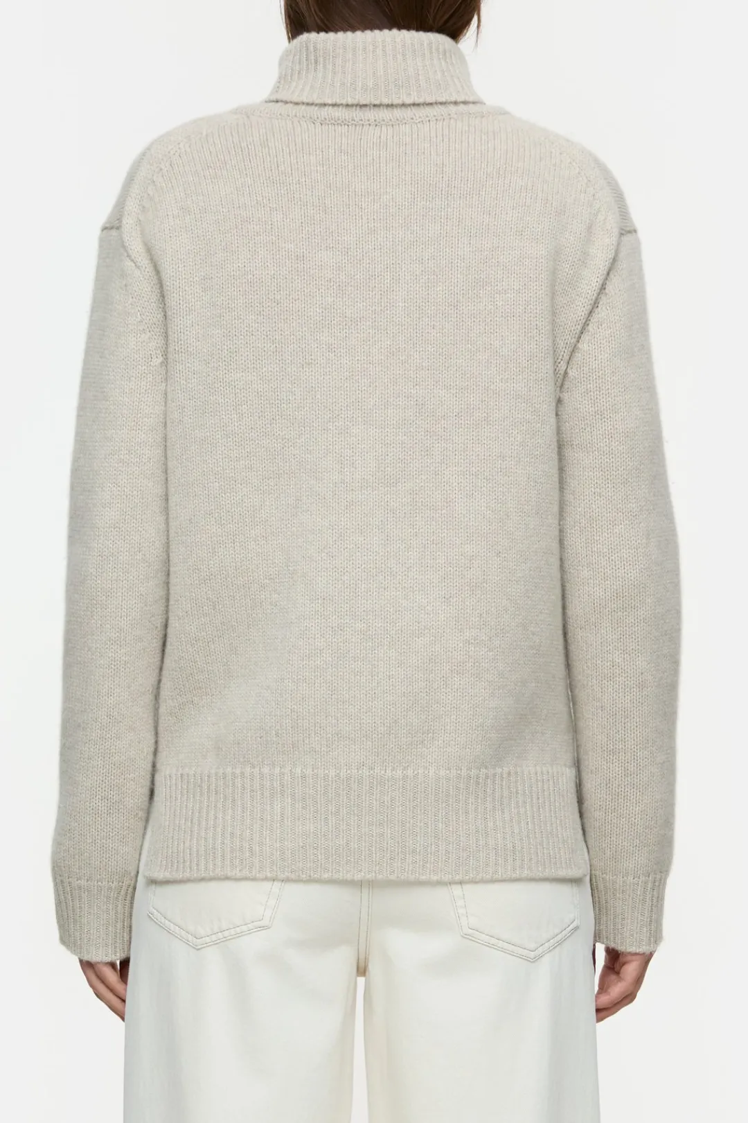 Closed Turtleneck jumper in cashmere Pearl beige Outlet