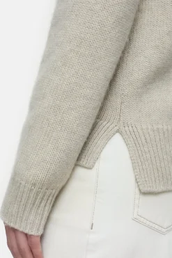 Closed Turtleneck jumper in cashmere Pearl beige Outlet