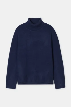 Closed Turtleneck jumper in cashmere Dark night Hot