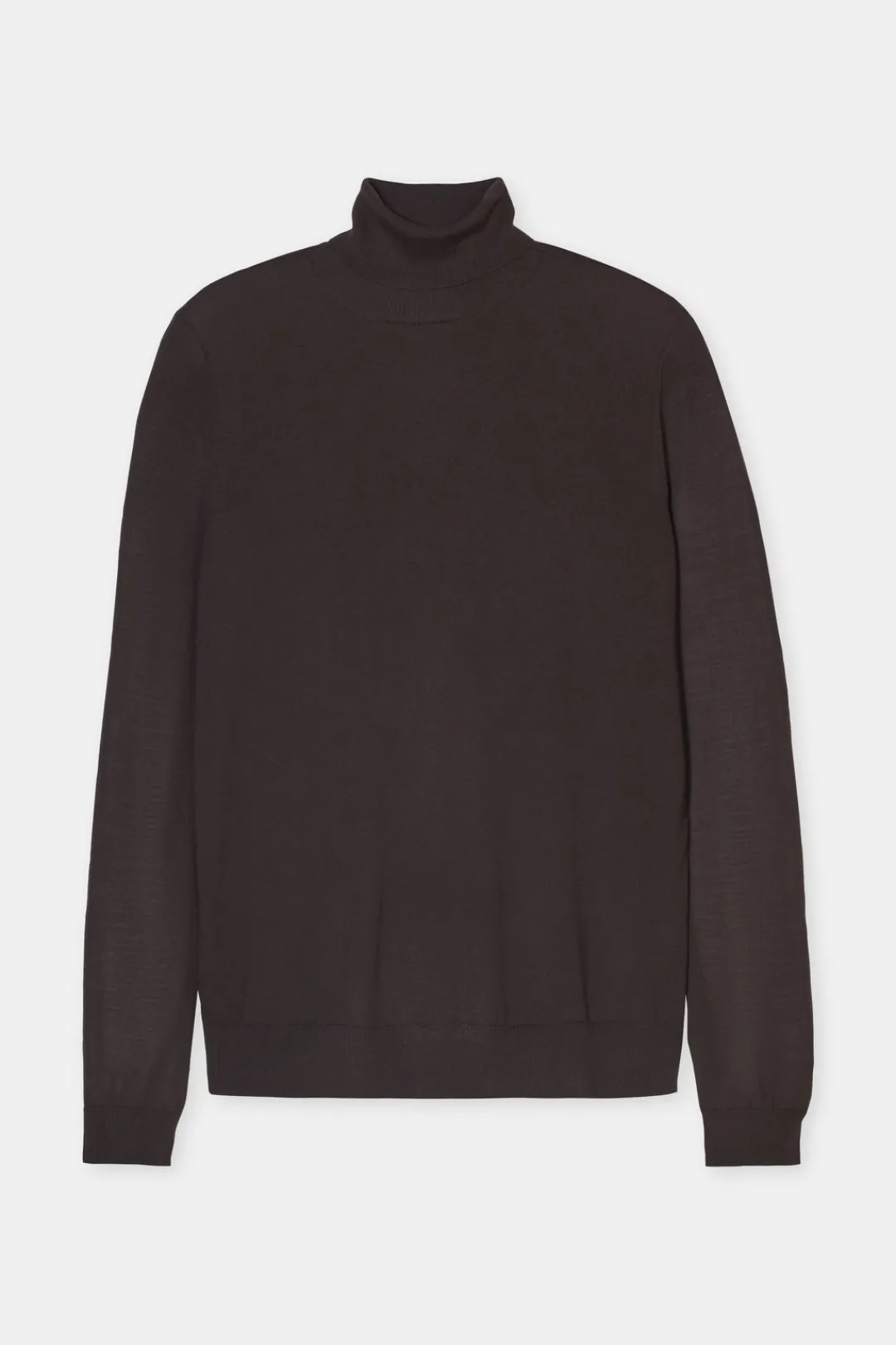 Closed Turtleneck jumper made from organic wool Ebony Clearance