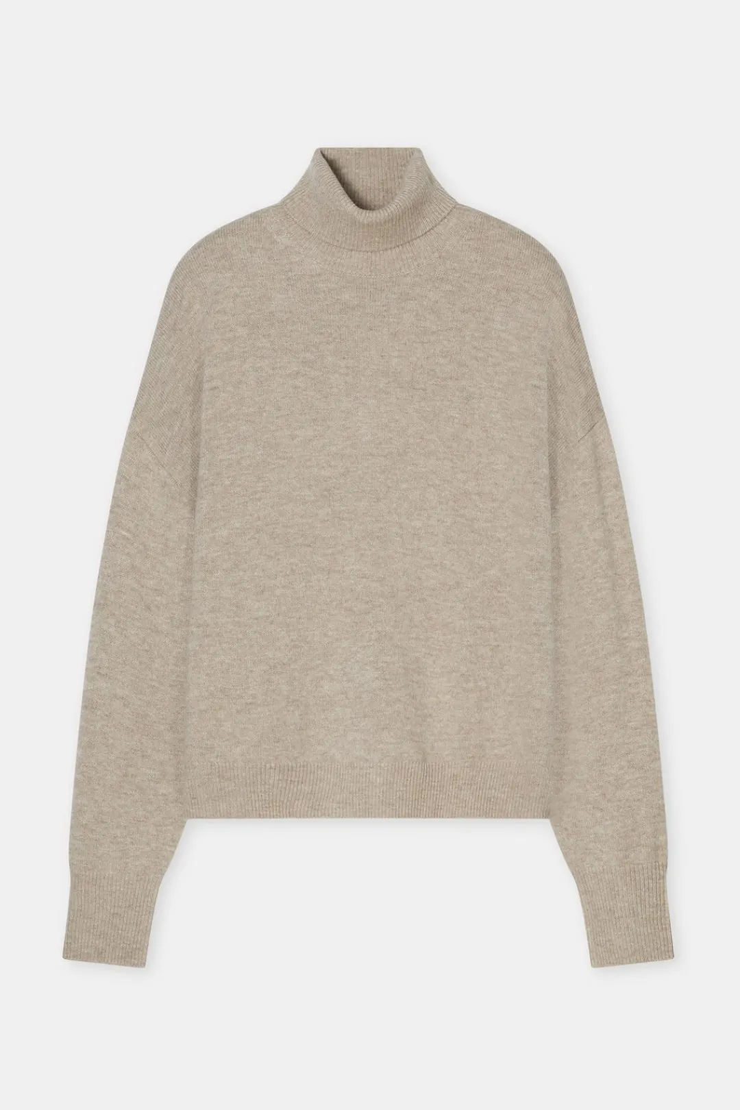 Closed Turtleneck jumper made from pure wool biscuit Hot
