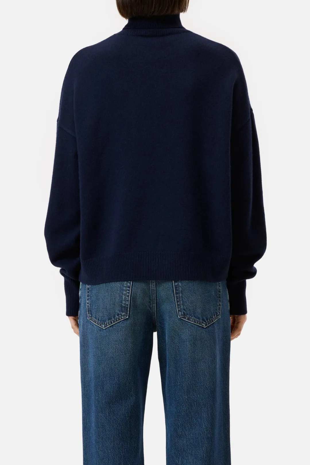 Closed Turtleneck jumper made from pure wool Dark night