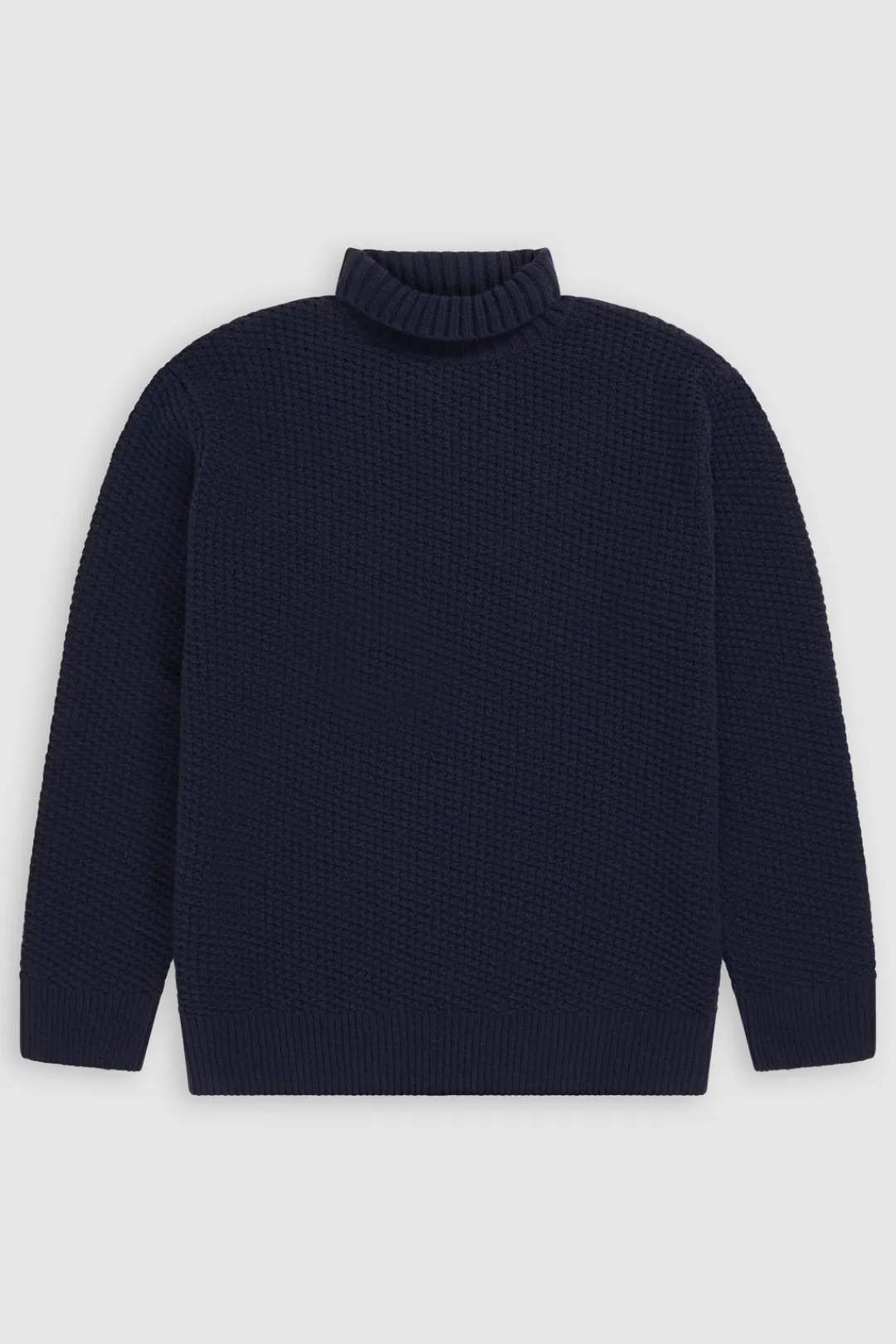Closed Turtleneck Sweater Dark night New