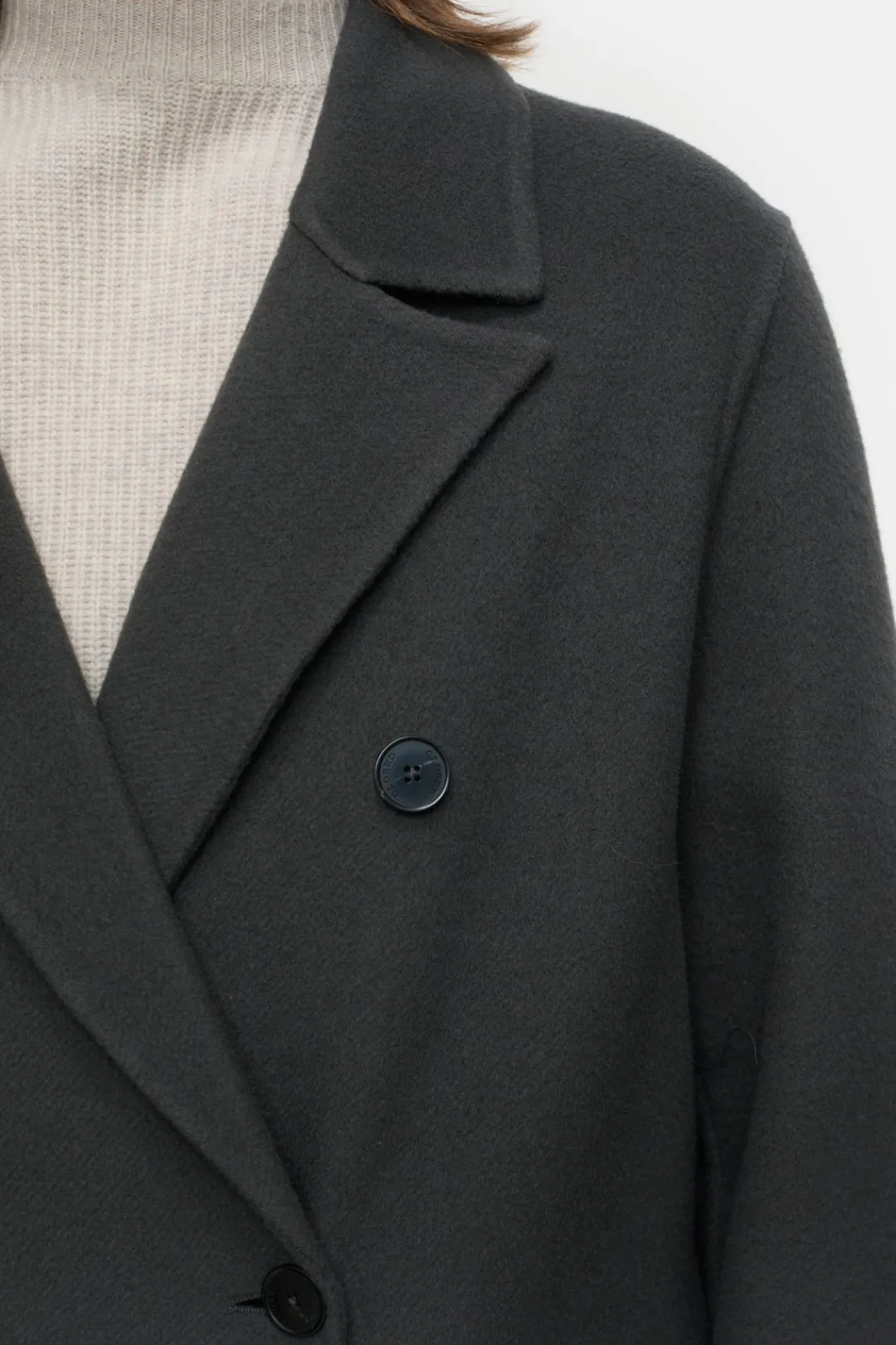 Closed Virgin wool and cashmere blend coat Irish coffee Hot