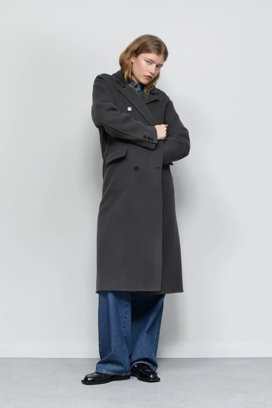 Closed Virgin wool and cashmere blend coat Irish coffee Hot