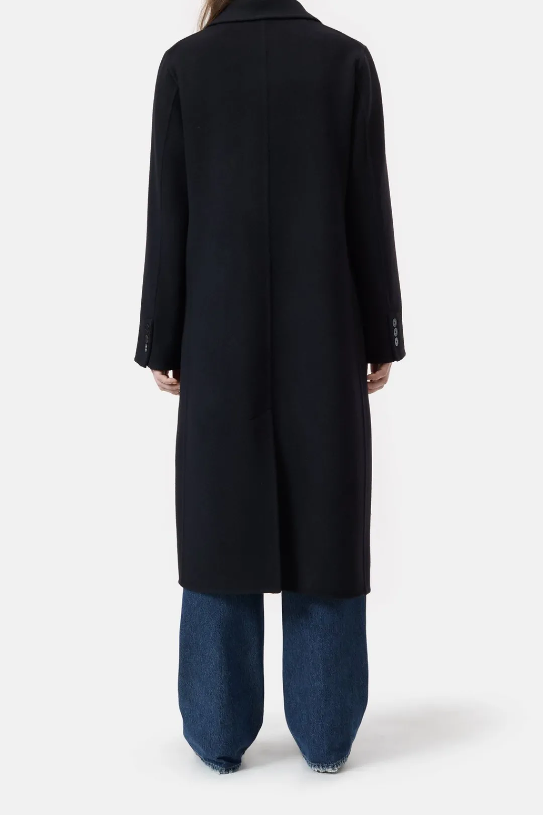Closed Virgin wool and cashmere blend coat Black Online