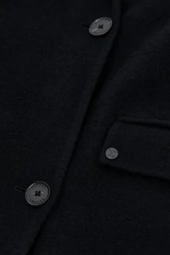 Closed Virgin wool and cashmere blend coat Black Online