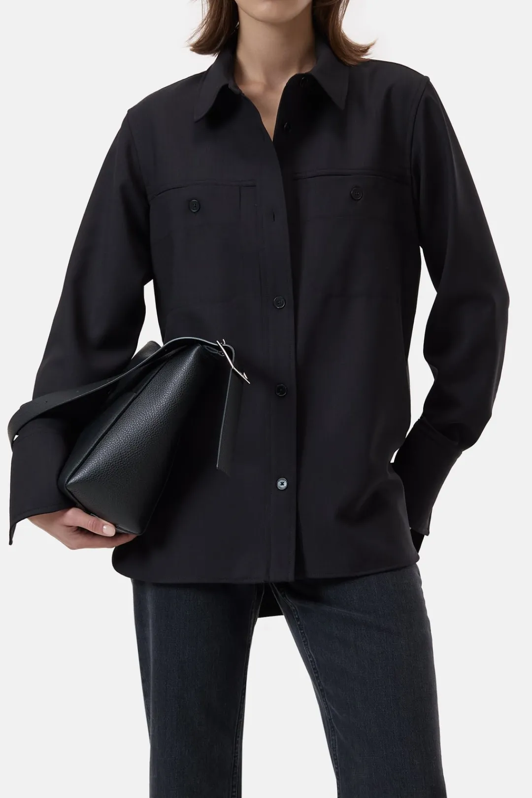 Closed Virgin wool blend shirt Black Best