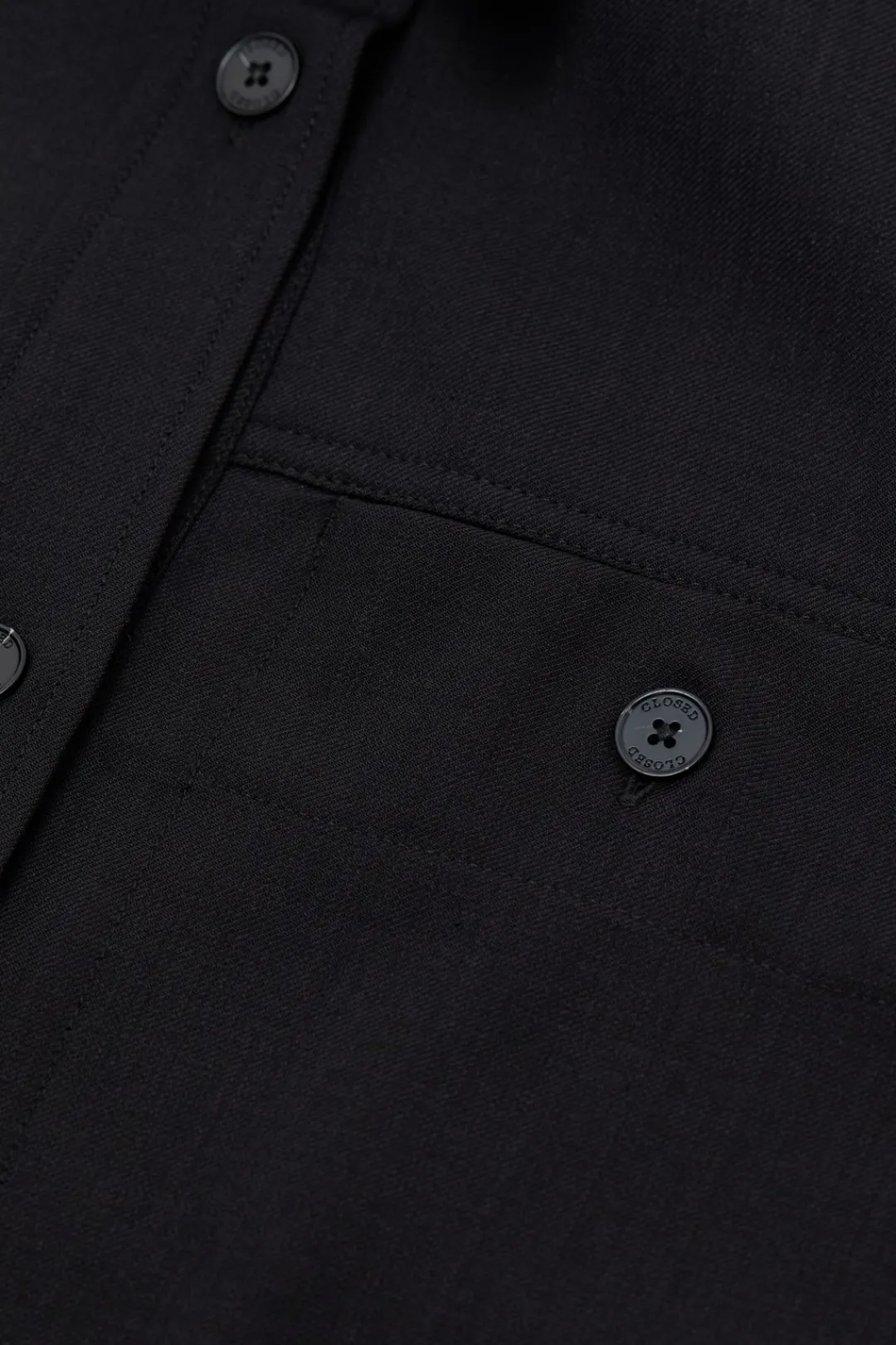 Closed Virgin wool blend shirt Black Best