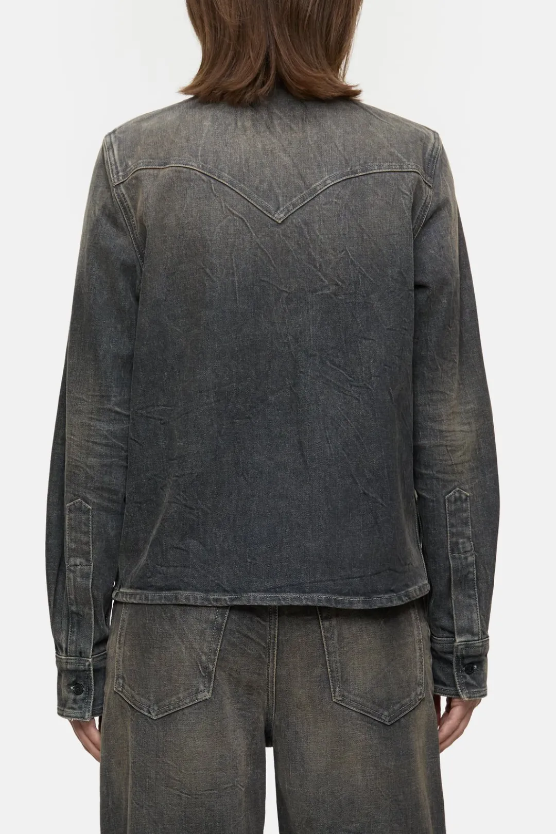 Closed Western denim blouse Dark grey Best