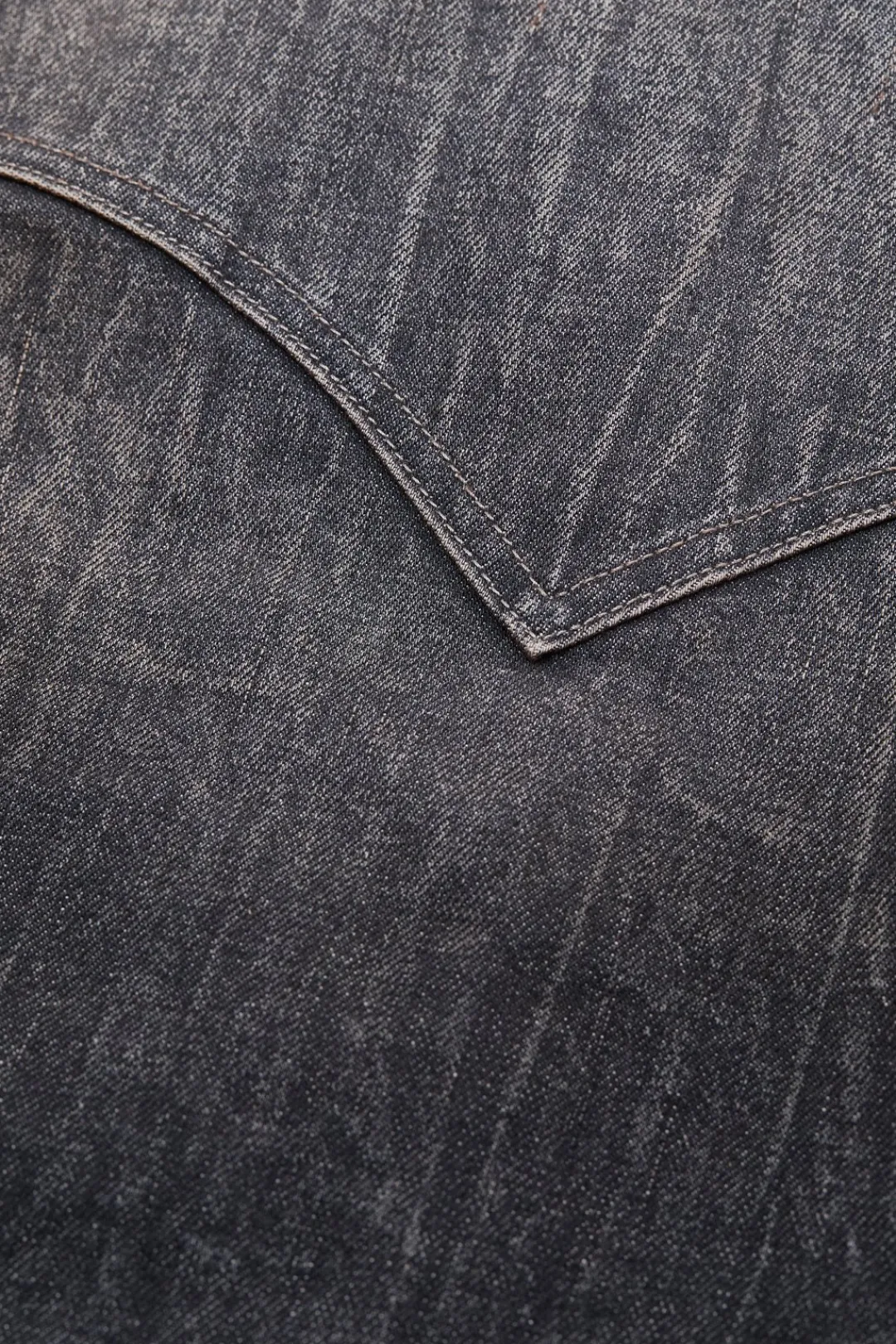 Closed Western denim blouse Dark grey Best