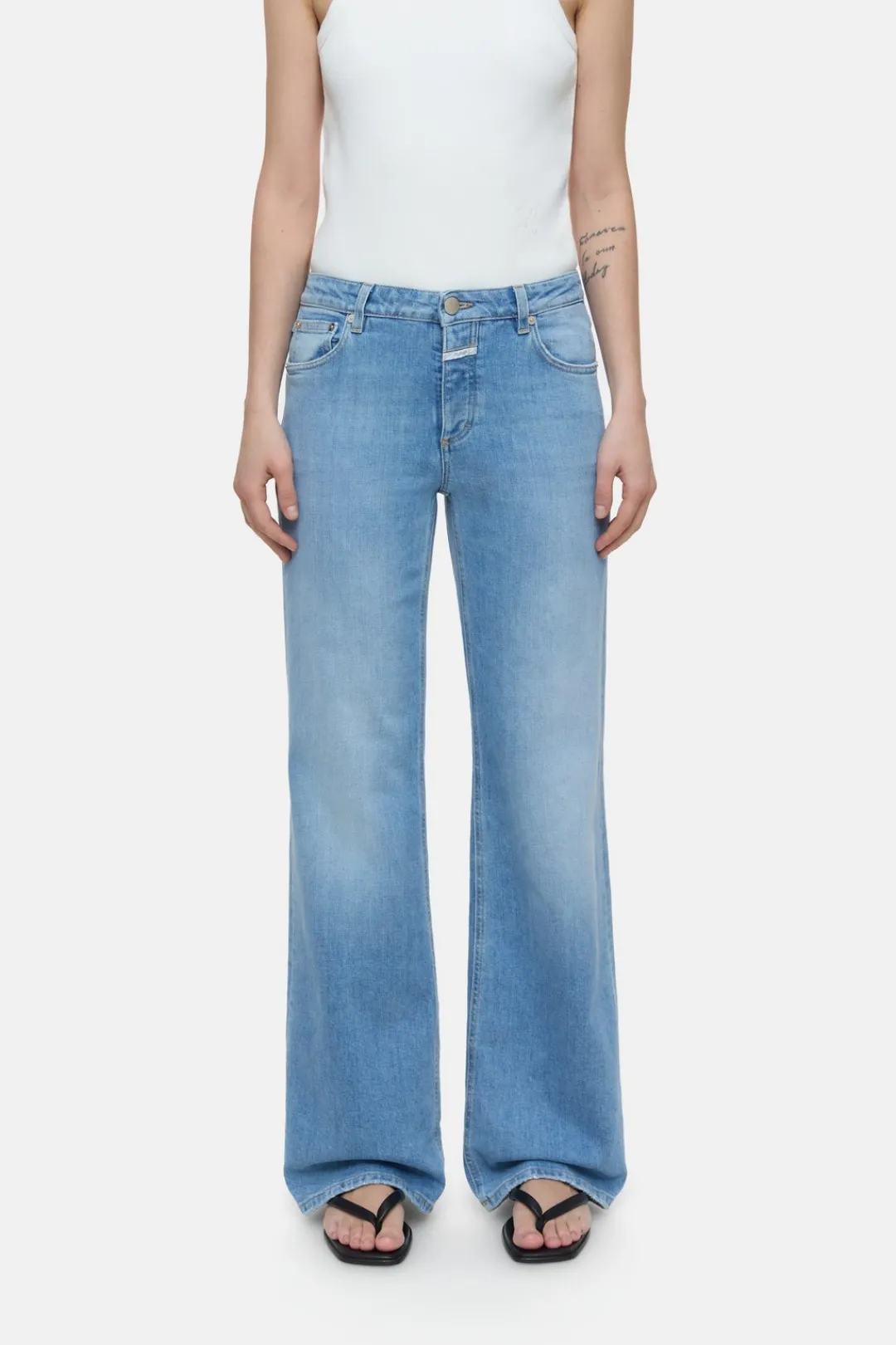 Closed Wide Jeans - Style Name Gillan Light blue Sale