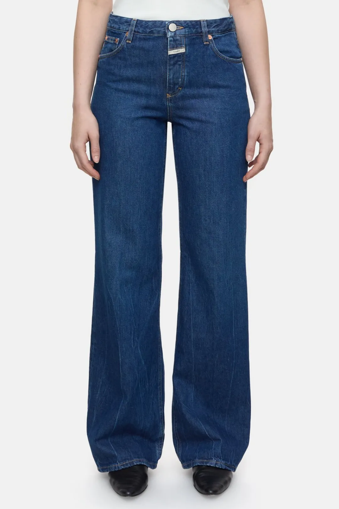 Closed Wide Jeans - Style Name Gillan Dark blue Discount