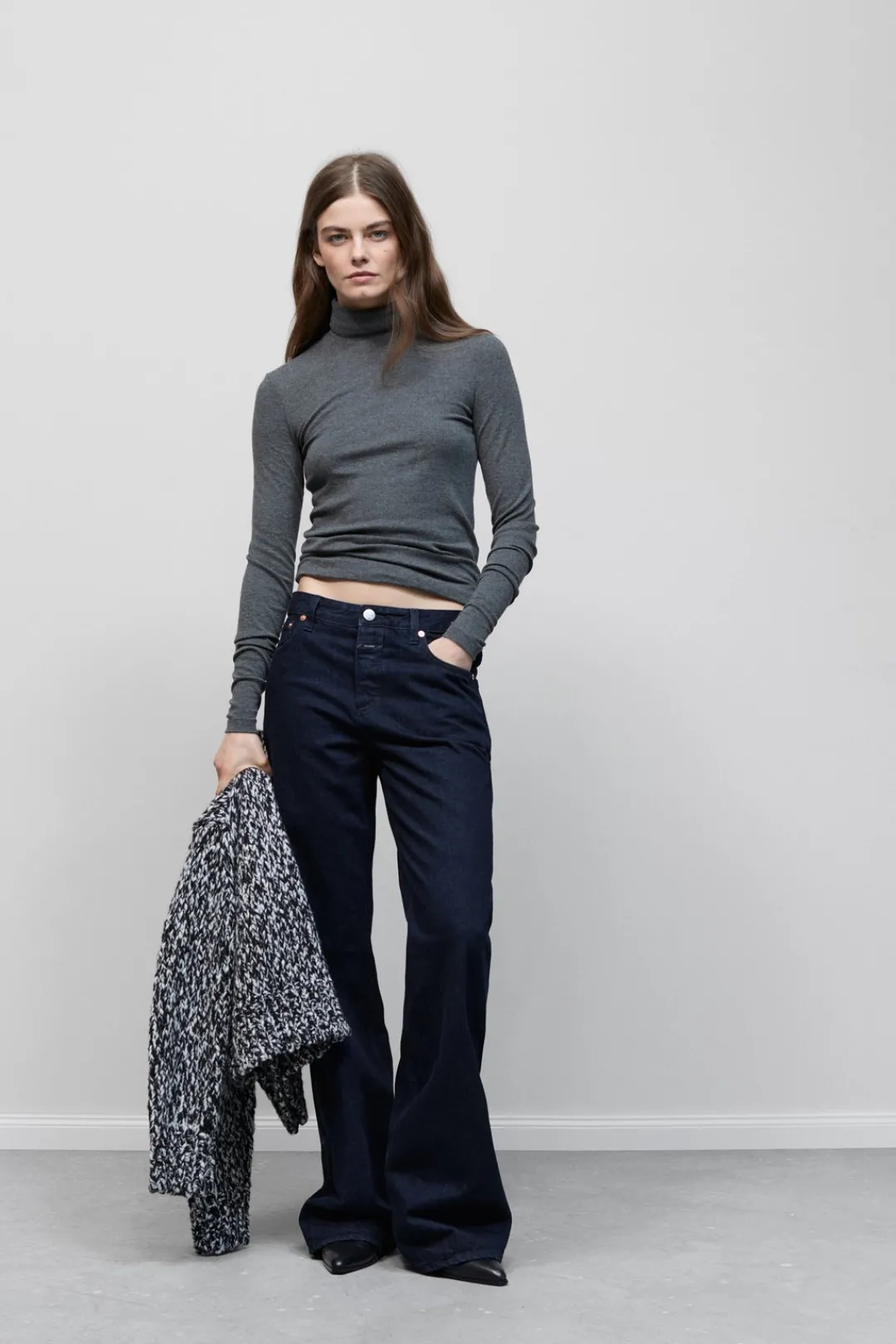 Closed Wide Jeans - Style Name Gillan Dark blue Outlet