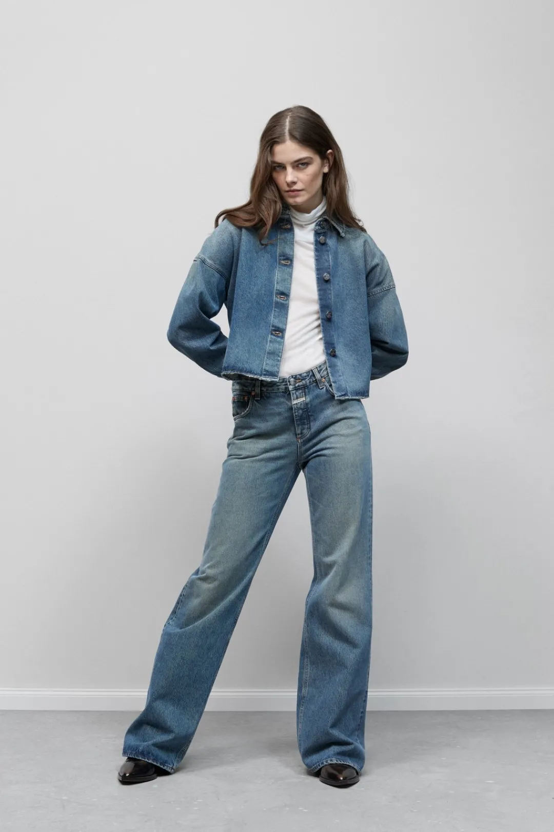 Closed Wide Jeans - Style Name Gillan Mid blue Discount